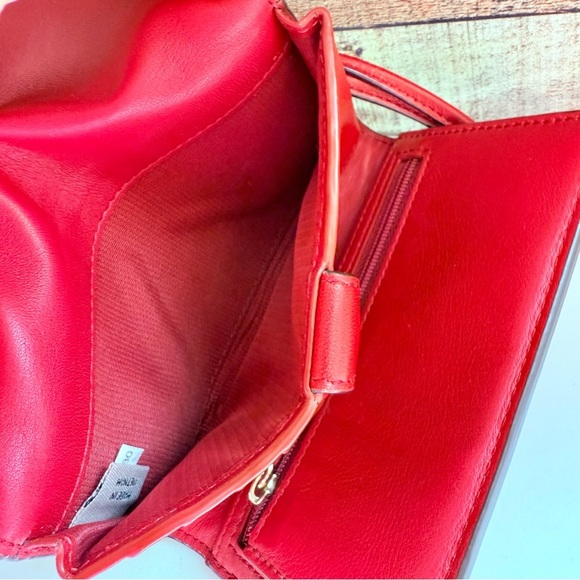 Coach Red Mini Slim Wallet Crossbody - Picture 12 of 14
